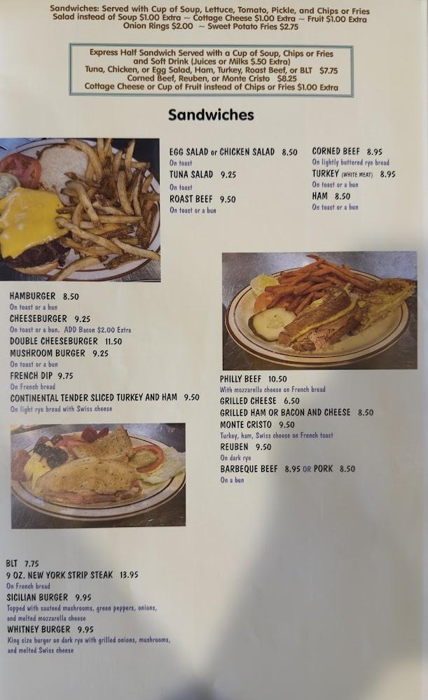 Whitney Street Diner Menu image 3