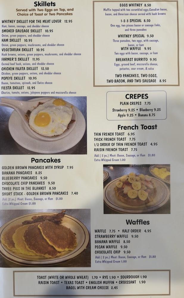 Whitney Street Diner Menu image 4